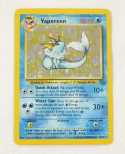 * Tarjeta coleccionable de Pokémon - Vaporeon 12/64 ** - Imagen 1 de 2