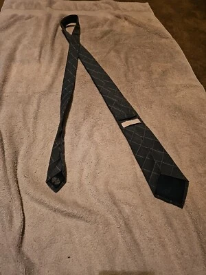 Corbata a cuadros gris Michael Kors Foto 1 de 2