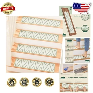 Custom Size 8" X 30" Non-Slip Treads for Indoor Stairs - Safe for Kids & Pets - Picture 1 of 9