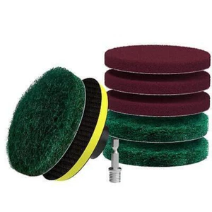 8Pcs Drill Brush Replacement Scour Pads for Tub & Tile Power Scrubber Driver - Picture 1 of 8