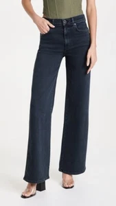 nwt Le JEAN juliette PANTS wide leg high-rise ASH stretch jeans 32 $278 - Picture 1 of 4