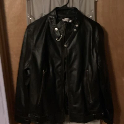 Chaqueta grande negra con cremallera CNC Home para hombre Foto 1 de 4