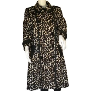 Karen Millen Damen Torfmantel Tiermotiv Knopfdesign Farbe Braun Größe 12 - Bild 1 von 9