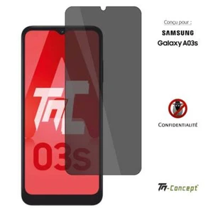 TM-Concept® Verre trempé teinté pour Samsung Galaxy A03s - Radian 2.5D - Privacy - Imagen 1 de 7