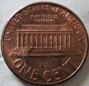 1994-P MEMORIAL CENT, REVERSE FEEDER FINGER SCRAPES, MS, RED, CIRCULATED - Picture 1 of 3