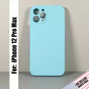 Funda Básica Diseñada para iPhone 12 PRO MAX: Azul Pastel Claro | Ultra Delgada - Imagen 1 de 11