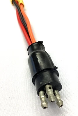 Male Trolling Motor Plug 3-wire for 12 or 24 Volt Motors - Image 1 of 4