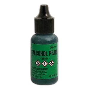 Ranger, Tim Holtz, Alcohol Ink, Pearl, Elixir Alcohol Ink, .5 fl oz, Green Ink - Picture 1 of 1