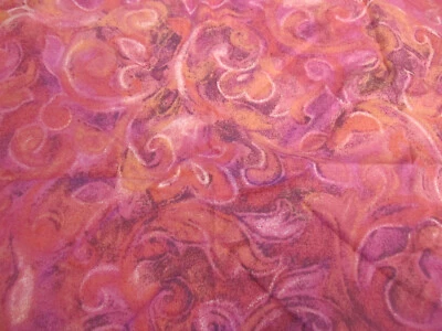 Tela de algodón verano lirio Jinny Beyer RJR telas púrpura y rosas 18" x 44 Foto 1 de 4