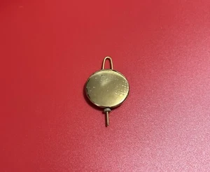 Antike Uhr Kamin & Wand. Pendel Messing mit Speildraht 35 mm - 1,95 Oz. - Bild 1 von 7