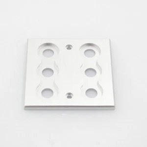 1x Enchufe de alta fidelidad 6 orificios Poste de encuadernación de aluminio Gato RCA Placa de pared Tablero de alta fidelidad  - Imagen 1 de 2