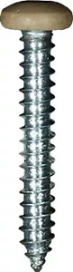 100 #10 X 1-1/4 - Pan Head Square Drive Screws - Tan Painted Head - Foto 1 di 2