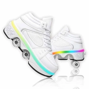 Roller Skate Shoes for Women Four Rounds Children's Roller Skates Shoes That ... - Picture 1 of 8