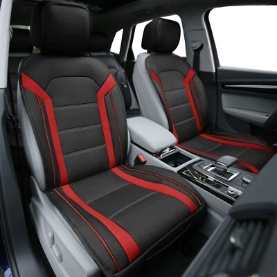 Cojines de asiento futuristas rojo negro coche SUV Foto 1 de 4