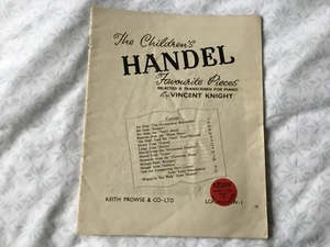 Handel - The Children's Favourite Pieces for Piano - Vincent Knight Keith Prowse - Picture 1 of 4