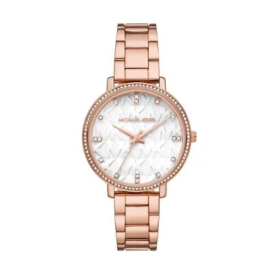 Orologio Donna MICHAEL KORS PYPER MK4594 Bracciale Acciaio Rosè Bianco - Immagine 1 di 3