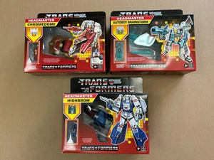 Transformers G1 Walmart Reissue Headmasters, Chromedome, Brainstorm, Highbrow - Picture 1 of 1