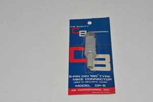 Enchufe Din macho de 5 pines para micrófonos de radio CB con anillo de bloqueo roscado modelo PP-5 - Imagen 1 de 3