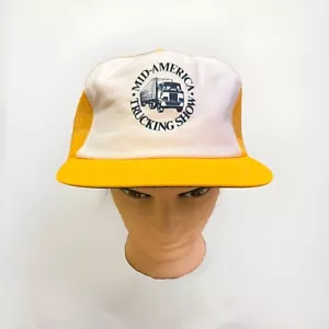 Vintage 1980er Snapback Trucker Mütze Mid-America Trucker Show - Bild 1 von 6