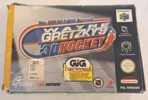 WAYNE GRETSKY’S 3D HOCKEY NINTENDO 64 N 64 VERSIONE ITA PAL COMPLETO RARO - Imagen 1 de 3