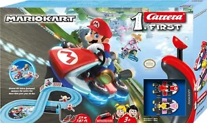 Carrera First Battery Powered Mario Kart Slot Car Set 63024 NEW NIB 1/50 Peach - Picture 1 of 7