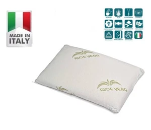 🇮🇹Cuscino Saponetta Memory Foam Aloe Anallergico Ortopedico 15A sfoderabile - Foto 1 di 3