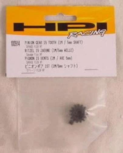 HPI Savage Flux 15T 1M Pinion Gear -5mm Shaft HPI100914 - Image 1 of 1