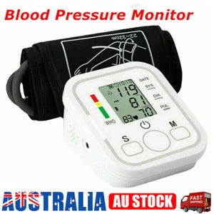 NEW DIGITAL UPPER ARM BLOOD PRESSURE MONITOR PORTABLE HEART RATE METER W/ MEMORY - Picture 1 of 14