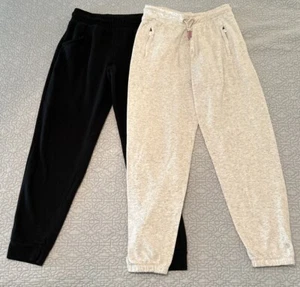 Athleta Cat & Jack Lot Sweatpants 14 16 Black White Heather Gray Classic Girls - Picture 1 of 5