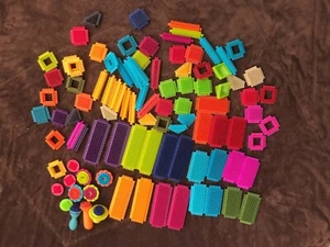 Lot of Battat Bristle Blocks Multi Colored - Picture 1 of 7