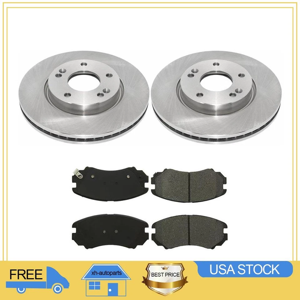 Rotores de freno delanteros y pastillas de freno de cerámica XH para Hyundai Tucson 2005-2009 Foto 1 de 4