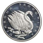 500 Zloty 1984 Poland Swan Ochrona ?rodowiska Silver Proof Rare #2