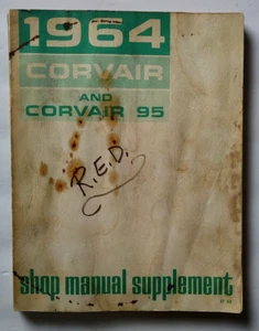 Chevy Corvair & Corvair 95 1964 manual de taller suplemento servicio original 64 raro - Imagen 1 de 6