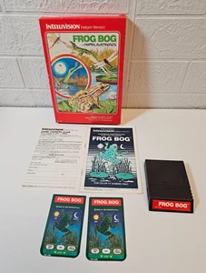 Mattel Intellivision Spiel Froschmoor 2 Overlays Handbuch verpackt funktioniert Vintage 1982 - Bild 1 von 16