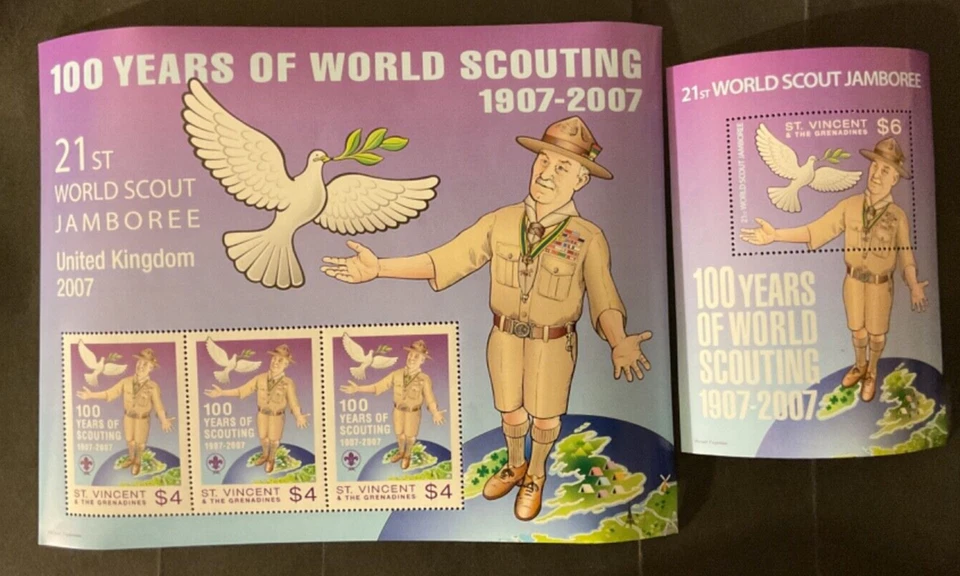 St Vincent Scott #3557-3558 never hinged - Image 1 of 1