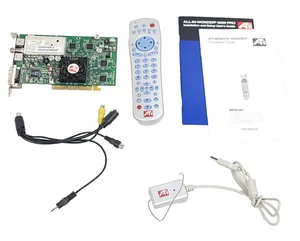 ATI ALL-IN-WONDER Radeon 9000 PRO 64mb Grafikkarte mit Aud/Vid Kabel Fernbedienung - Bild 1 von 8