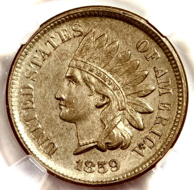 🐵❤️🍪💃🔥😍NGC MS62 1859 INDIAN HEAD CENT - Image 1 of 3