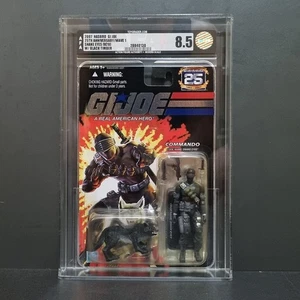 GI Joe 2007 HASBRO 25 Anniversary Snake Eyes (V29) W/Black Timber AFA Graded 85 - Picture 1 of 9