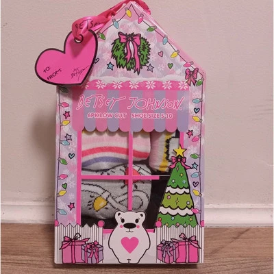 Juego de 6 calcetines Betsey Johnson, talla 5-10, corte bajo Foto 1 de 3