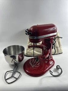 Kitchenaid Professional HD 5 Quart Hubschüssel STANDMIXER in Rot KG25HOXER mit Abdeckung - Bild 1 von 21