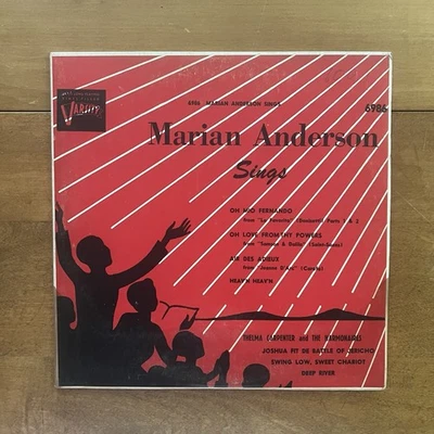 MARIAN ANDERSON Sings b/w THELMA CARPENTER 10" Phonograph Record Album LP - Image 1 of 4
