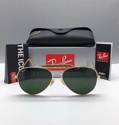 HOT GREEN RB3030 RAY-BAN OUTDOORSMAN SUNGLASSES KT-3759 - Image 1 of 4