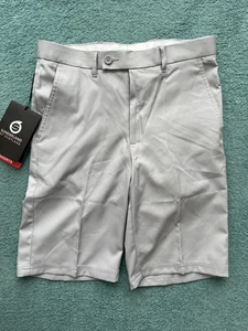 SUNDERLAND OF SCOTLAND 28" WAIST SOS 1103 SILVER GREY GOLF SHORTS BNWT - Picture 1 of 3