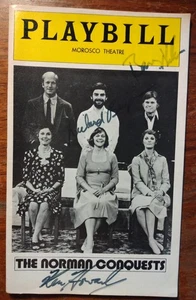 Cast Signed Playbill THE NORMAN CONQUESTS-R Bejamin/K Howard/Estelle Parsons etc - Picture 1 of 4