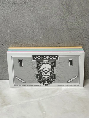 Call of Duty Black Ops Monopoly 2018 - Paquete de dinero de repuesto (sellado) Foto 1 de 2