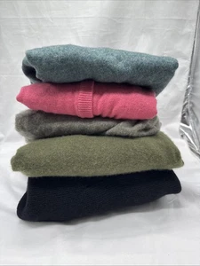 100% Kaschmir Pullover 5 Stück beschädigt zum Basteln Stoffschrott Schneider  - Bild 1 von 13