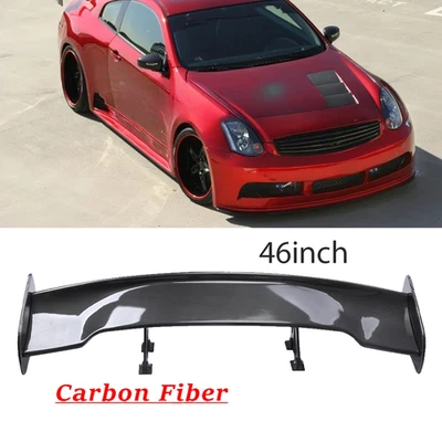 47" Fiber Rear Trunk Spoiler Wing Adjustable GT-Style For Infiniti G35 2003-2008 Foto 1 de 4