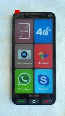 Brondi Amico S 5.7" Smartphone - Nero (Sbloccato) (Dual SIM) - Immagine 1 di 3