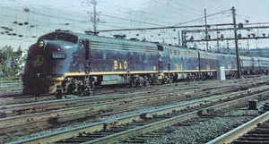 Postal de Baltimore & Ohio B&O Capitol Limited 1413 E8 Washington DC RP839 - Imagen 1 de 3