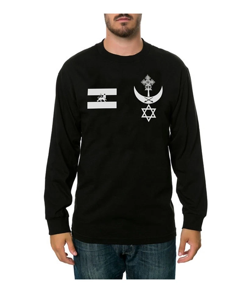 Black Scale Mens The Warrior Blvck LS Graphic T-Shirt - Image 1 of 1